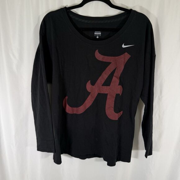 Nike Tops - Nike Alabama Shirt Women's Large Black Long Sleeve Roll Tide Graphic